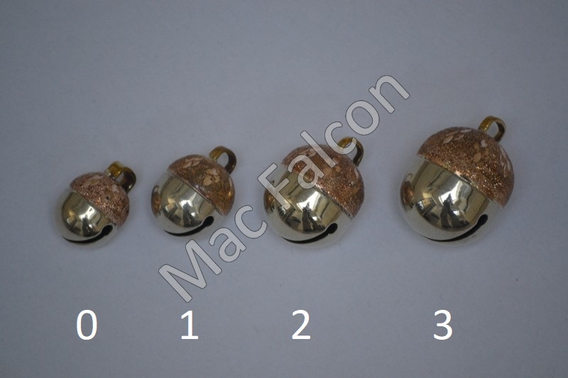 Mac Falcon - Falconry Bell - Decorative Engraved - Copper / Silver