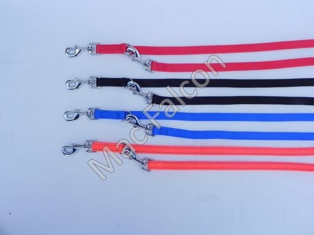Hunting dogs training leashes 10 mm wide and 250 cm long 3-position adjustable
