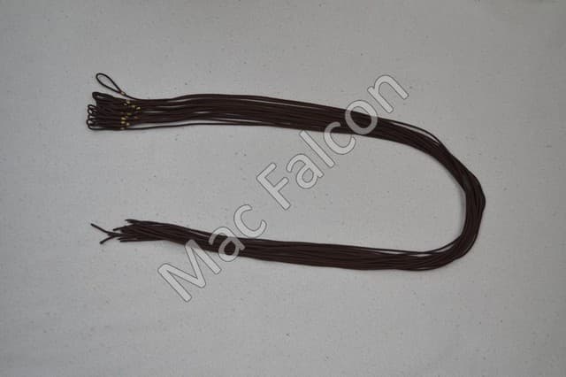 Long lace with loop, 1,20 meter, brown