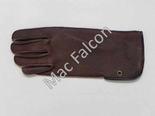Mac Falcon - Mac Easy - Leather falconry glove 1 layer and 30 cm long