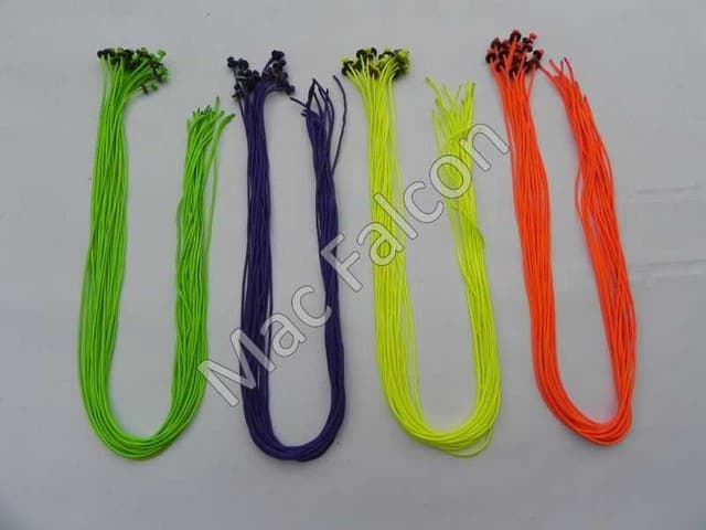 Neon colors leashes, with button, 3mm thick
