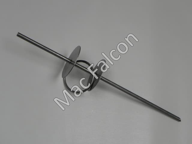 Robust stainless steel spike diameter 1.5 cm total length of 75 cm