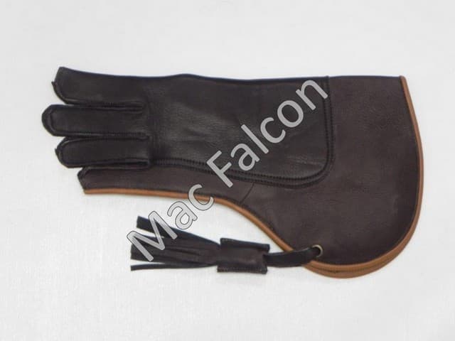 Topline - Leder Falknerei Handschuh 2 Schichten und 35 cm lang