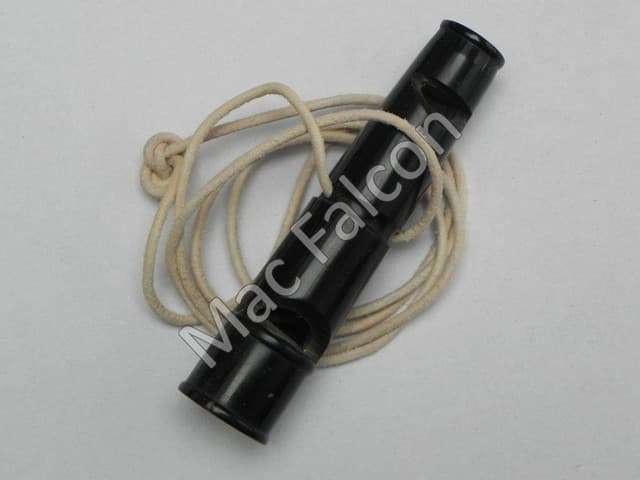 Two tone falconers whistle to train your birds of prey, owls and/or dogs. Model 882